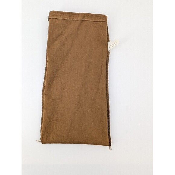 GUCCI Dust Bag Size Large Brown 15" x 8" Cotton Made in Italy - Picture 7 of 10